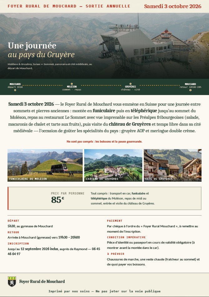 sortie foyer rural
